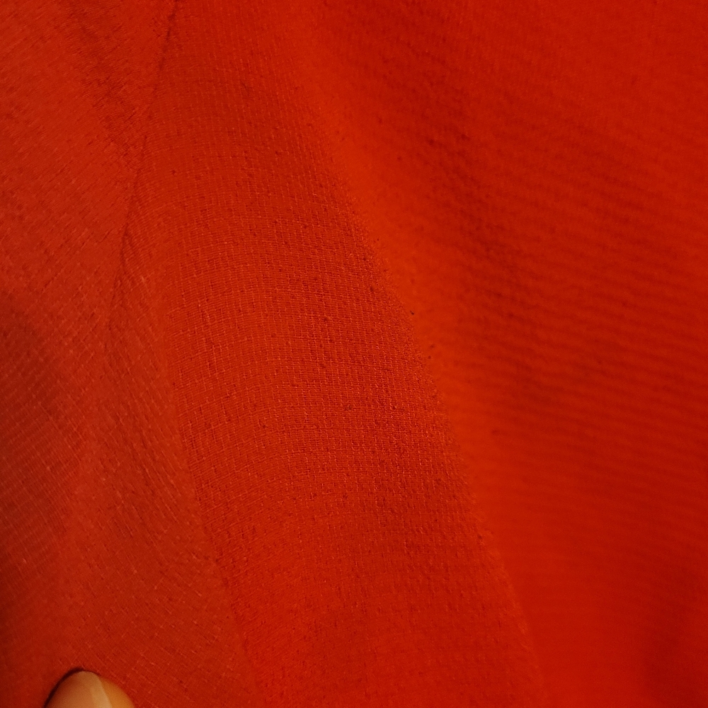 Stella Tweed Red Chiffon Tie Front Blouse - Picture 7 of 10